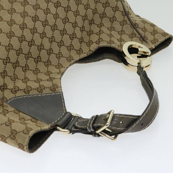 GUCCI GG Canvas Hand Bag Beige 203504 Auth bs12377 - Picture 6 of 16
